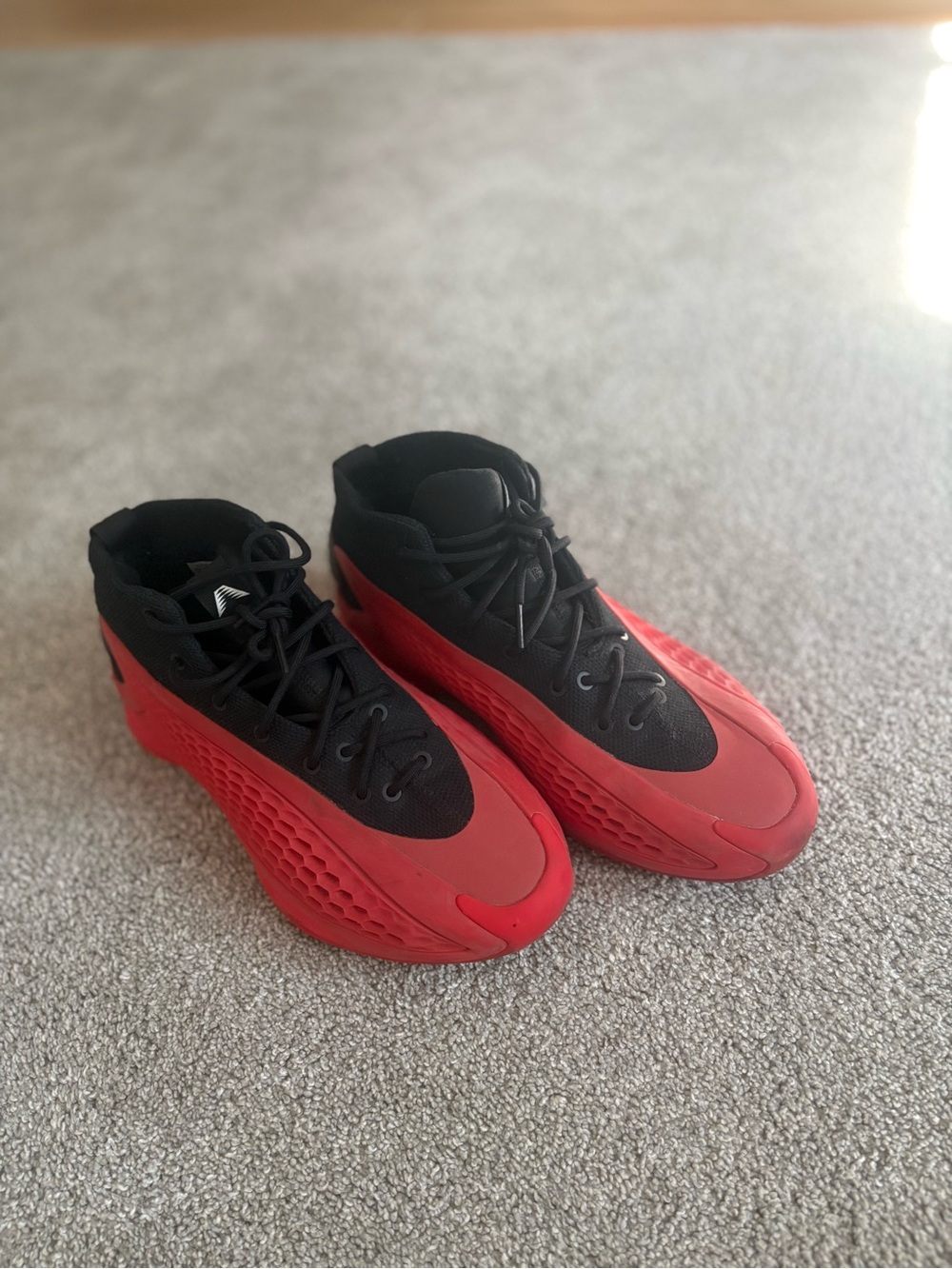 Adidas Black and Red High-Top basketball  Shoes